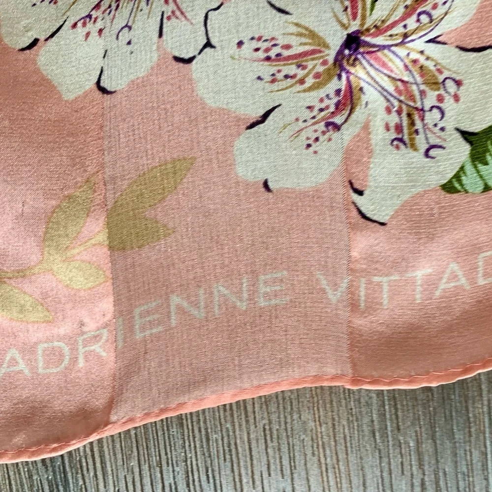Silk Adrienne Vittadini Scarf 12/52”